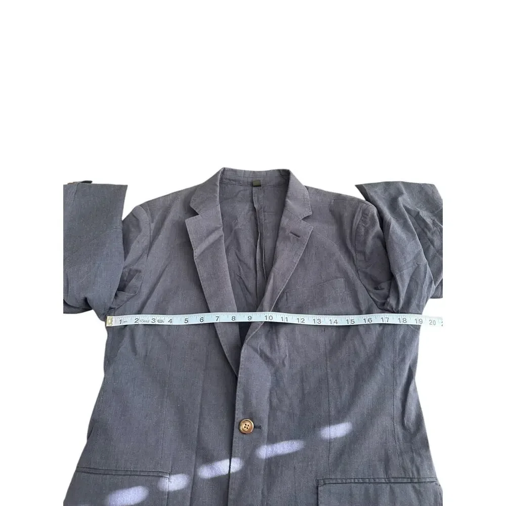 J.Crew Men's Blue Preppy Academia Office Ludlow Slim‎ Fit Suit Jacket Size 38S